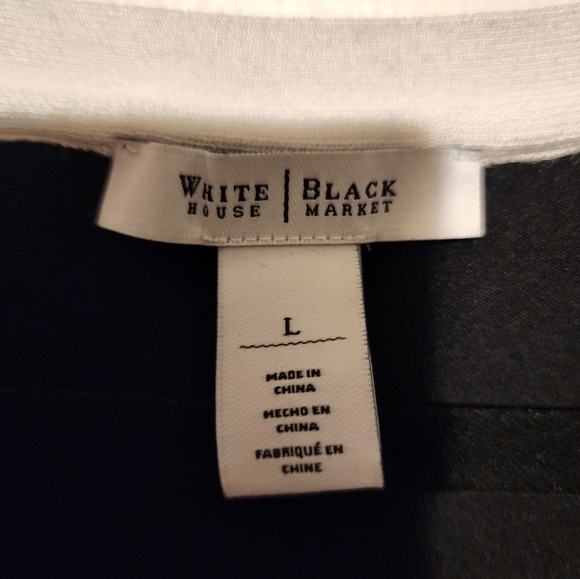White And Black White House Black Market  Top Size L - Picture 4 of 5